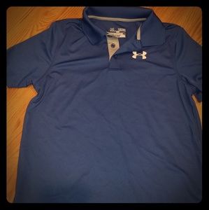 SS. UA Polo Boys Large. Dry fit.